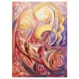 Alberto Bragaglia, Composizione astratta (fronte)/ Due figure (retro), anni '30