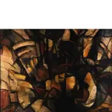 Roberto Iras Baldessari, Espansione di forze Atmosfera, 1915/15, oil on panel
