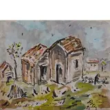 Filippo de Pisis, Paesaggio, 1950