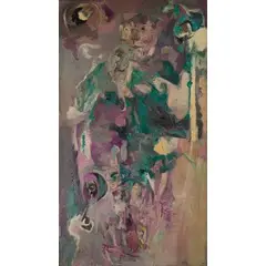 Venditore d'illuminazioni, 1959 by Piero Guccione, oil on canvas, offered Jun 2016