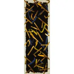 Pagine fiorentine, 1981 by Luciano Bartolini, mixed media on paper, offered Jun 2016
