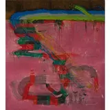 Fabian Marcaccio, Untitled, 1991, mixed media on tessuto and iuta