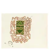 Gianfranco Baruchello, In store 105, 1989, pencil and smalti on paper