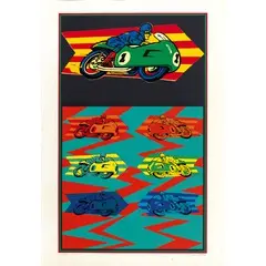 Motorcycles, 1976 by Peter Phillips, screenprint on paper, offered Jun 2016