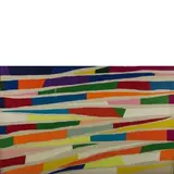 Piero Dorazio, N°6, 1974, collage di feltro colorato