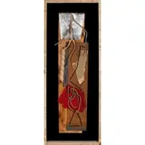 Bruno Munari, Tavola tattile n°27, 1998, collage polimaterico on panel entro teca di legno and plexiglass