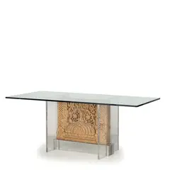 Senza titolo by A Crystal Table With Stone Stand, offered Nov 2016