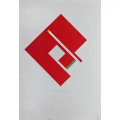 Milano 1946 / Senza titolo, 1979 by Bruno Munari, mixed media and collage on cartoncino, offered Nov 2016