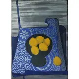 Felice Casorati, Novara 1883 - Torino 1963 / Limoni sull'alzata, 1962