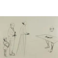 Charles Avery, Oban 1973 / Senza titolo, 2003, pencil on paper