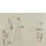 Charles Avery, Oban 1973 / Senza titolo, 2003, pencil on paper