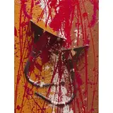 Arman, Nizza 1928 - New York 2005 / Senza titolo, 2001, oil and strumenti musicali on canvas applicata on compensato