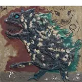 Milano 1924 - Varese 2003 / Animale, 1955 by Enrico Baj, oil, offered Nov 2016