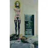 Renzo Vespignani, Roma 1924 - 2001 / Marta e Jones, 1970, oil on canvas