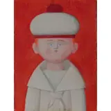 Antonio Bueno, Berlino 1918 - Firenze 1984 / Marinaretto, 1977, mixed media on paper riportata on masonite