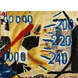 Rotella, Catanzaro 1918 - Milano 2006 / Degradabile, 1989, Decollage e sovrapittura su tela