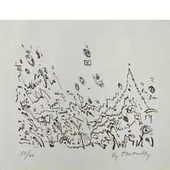 Lexington 1928 - Roma 2011 / Senza titolo, 1961 by Cy Twombly, lithograph on paper, offered Nov 2016