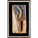 Bruno Munari, Milano 1907 - 1998 / Tavola tattile n°22, 1998, collage polimaterico on panel entro teca di legno and plexiglass