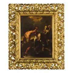 Battesimo di Gesù by Antonio Lagorio, oil on canvas, offered Nov 2016