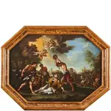 Filippo Lauri, Lapidazione di Santo Stefano, oil on canvas