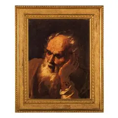 Francesco Giovani, Testa di carattere, oil on canvas