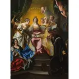 Ignazio Stern, Sant'Ildefonso che riceve la pianeta dalla Vergine, oil on copper