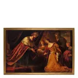 Ester e Assuero by Giovanni Andrea de Ferrari, oil on canvas, offered Nov 2016
