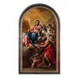Francesco Monti, Madonna con il bambino e San Gerolamo, oil on canvas