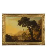 Adriaen van Diest, Paesaggio italianizzante / Firmato in basso a destra: Van Diest, oil on canvas