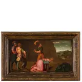 Mariotto Albertinelli, Martirio di Santa Caterina (?), oil on panel