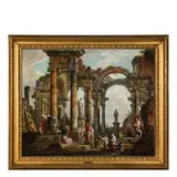 Capriccio con figure by Giovanni Paolo Pannini, oil on canvas, offered Nov 2016