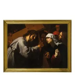 Leonello Spada, Trasporto della croce, oil on canvas