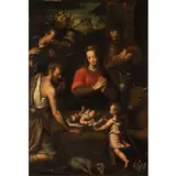 Bernardino Campi, Adorazione dei pastori, oil on canvas