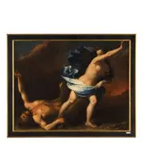 Giuseppe Nuvolone, Ninfa e Satiro, oil on canvas