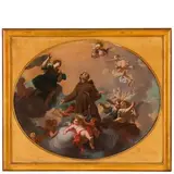 Luigi Garzi, San Francesco in gloria, oil on canvas
