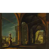 Giuseppe Canella, Venezia 1837 - Padova 1913 / Interno della Loggia dei Lanzi a Firenze / Firmato 'Canella', Firenze in basso a destra