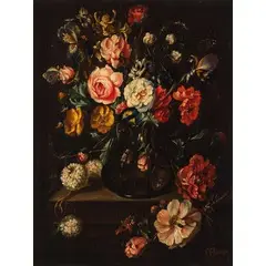 Francesco Bosso, Vercelli 1864 - Torino 1933 / Vaso con fiori / Firmato 'F. Bosso' in basso a destra, oil on panel