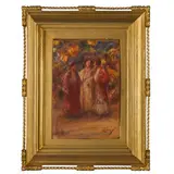 Vincenzo Migliaro, Napoli 1858 - 1938 / Piedigrotta / Firmato 'Migliaro' in basso a destra