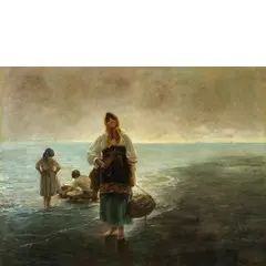 Sevilla 1856 - ibìdem 1926 / Pescadora / Firmato 'Rafael Senet' in basso a destra by Rafael Senet y Perez, oil on canvas, offered Nov 2016
