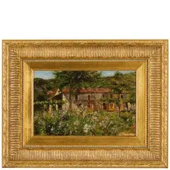 Carlo Pollonera, Alessandria d'Egitto 1849 - Torino 1923 / Verso l'estate / Firmato 'C Pollonera' sul retro, oil on panel