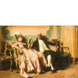 Antonio Rotta, Gorizia 1828 - Venezia 1903 / L'attesa / Firmato 'A Rotta' in basso a destra, oil on tavoletta