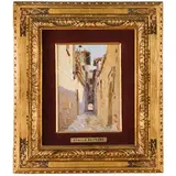 Achille Beltrame, Arzignano 1871 - Milano 1945 / Scorcio di vicolo / Firmato 'A Beltrame' in basso a sinistra, oil on cardboard