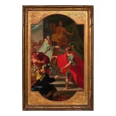 Consacrazione delle spoglie dei Galati al Santuario di Atena by Claudio Francesco Beaumont, oil on canvas, offered Mar 2017