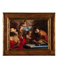 I Padri della Chiesa by Salvi Castellucci, oil on canvas, offered Mar 2017