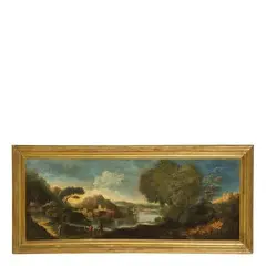 Paesaggio campagna romana by Paolo Anesi, oil on canvas, offered Mar 2017
