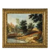 Paesaggio by Giovan Battista Giovannini, oil on canvas, offered Mar 2017
