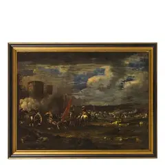 Battaglia by Johann Anton Eismann, oil on canvas, offered Mar 2017