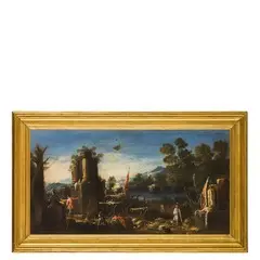 Accampamento militare by Antonio Stom, oil on canvas, offered Mar 2017