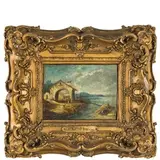 Giacomo Guardi, Capriccio, oil on canvas