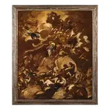 Luca Giordano, GIUSEPPE SIMONELLI (attr. a) / Vittoria degli ebrei e il cantico di Debora, oil on canvas